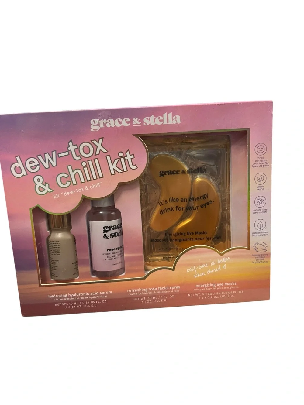 grace & stella Dew-Tox & Chill Skincare Set